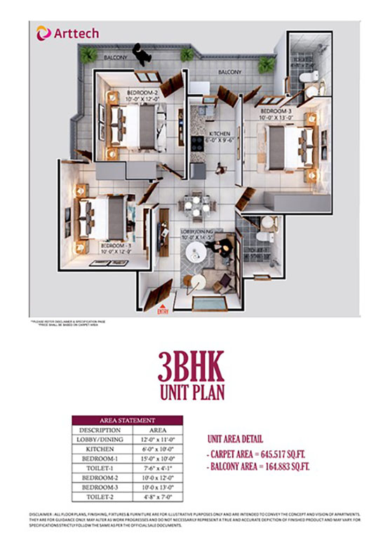 3bhk 483.648sq.ft